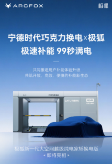 極狐與寧德時代巧克力換電達成合作